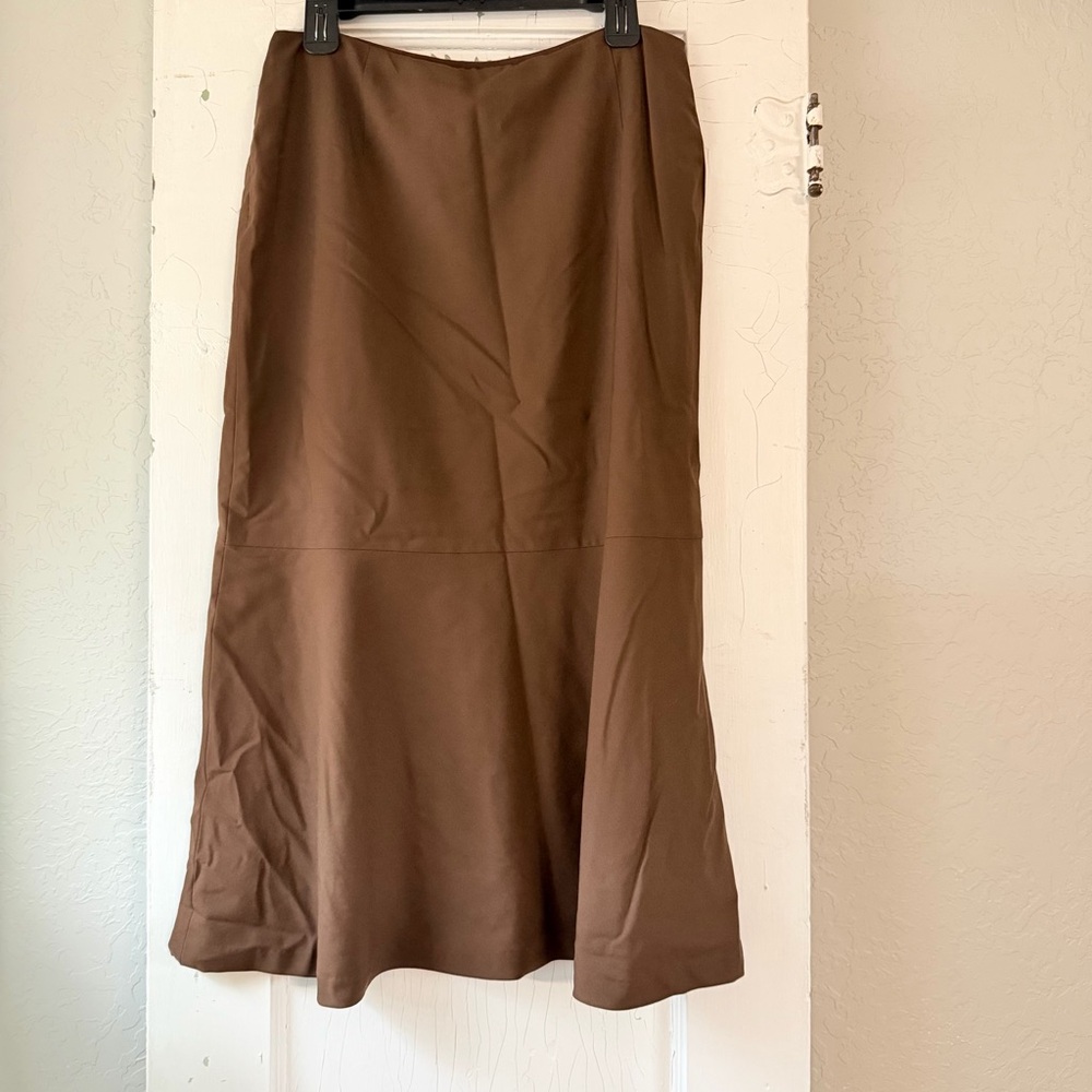 Jones New York Chocolate A-Line Skirt - Picture 3 of 9